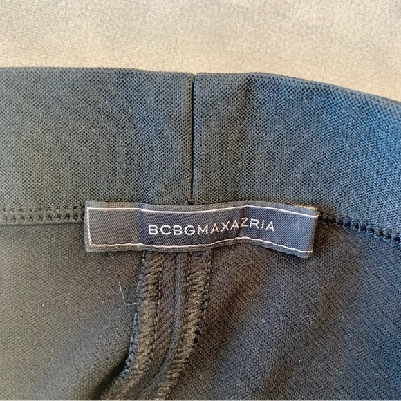 BCBGMaxAzria Black White Colorblock Paneled Jeremiah Leggings Pants - Picture 7 of 8